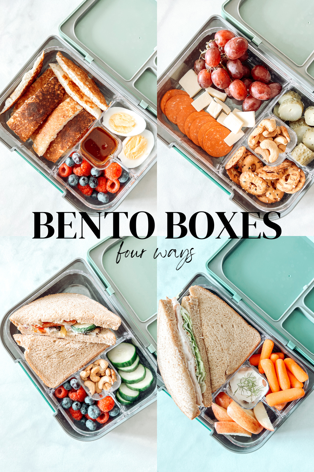 Bento Boxes: 4 Ways