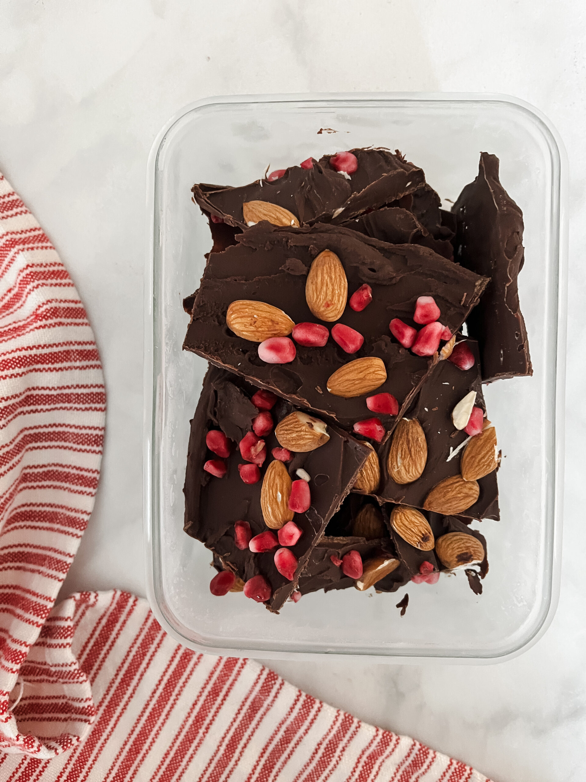 Almond Pomegranate Bark